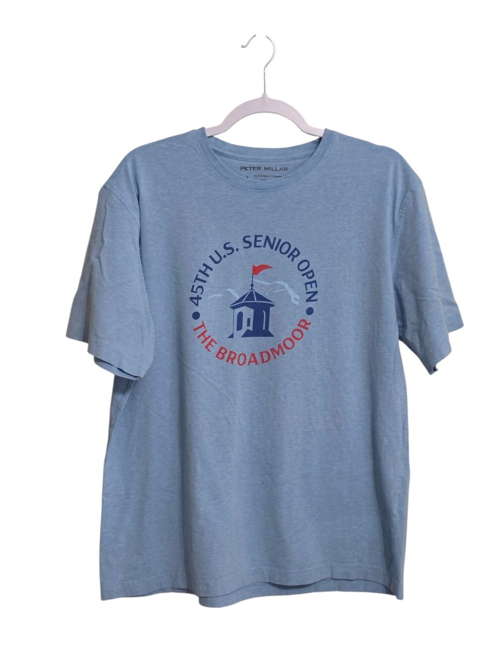 Peter Millar Mens Pima Cotton Golf T-shirt L
